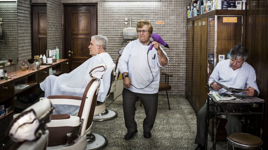 foto barbearia antiga