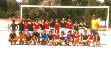 equipa futebol comandada por jose manuel constantino aquando de um torneio no estadio nacional
