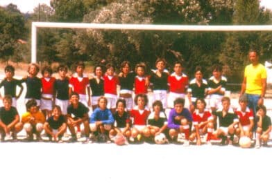 equipa futebol comandada por jose manuel constantino aquando de um torneio no estadio nacional